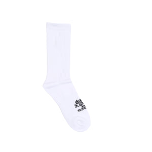 Mini Embroidered @sun Sock - White