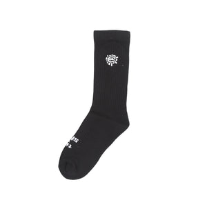 Mini Embroidered @sun Sock - Black