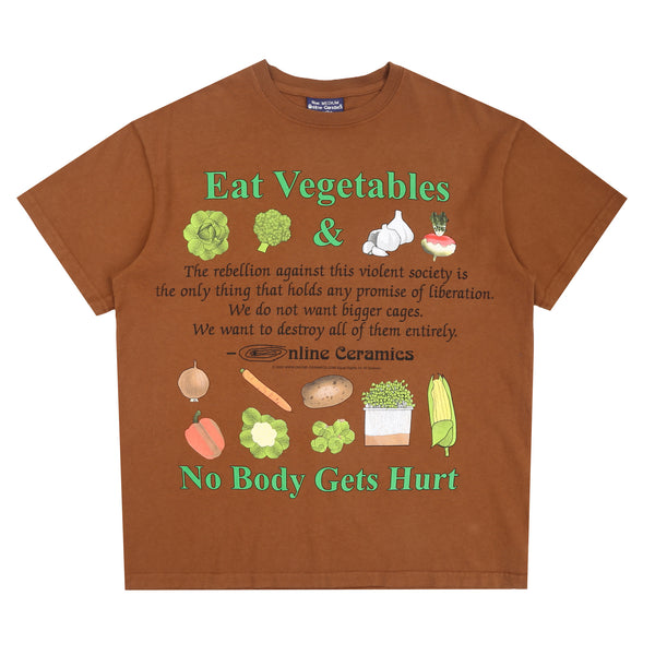 Eat Vegetables T-Shirt - Rust
