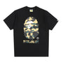 1st Camo By Bathing Ape T-Shirt - Black/Yellow