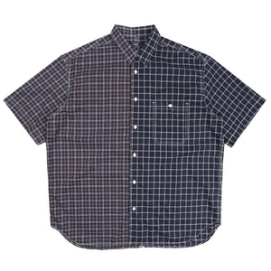 Cotton Check Shirt - Navy/Black