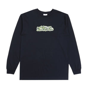 Camo Logo LS T-Shirt - Navy