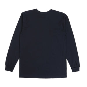 Camo Logo LS T-Shirt - Navy