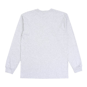 Camo Logo LS T-Shirt - Heather Grey