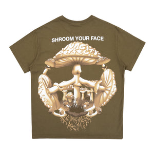 Shrrom Your Face T-Shirt - Olive