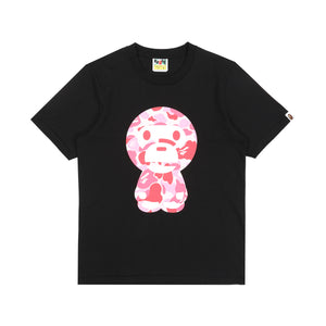 W' ABC Camo Big Baby Milo T-Shirt - Black/Pink