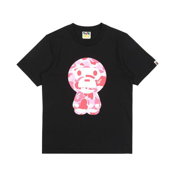 W' ABC Camo Big Baby Milo T-Shirt - Black/Pink