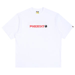 A Bathing Ape Logo Relaxed Fit T-Shirt - White