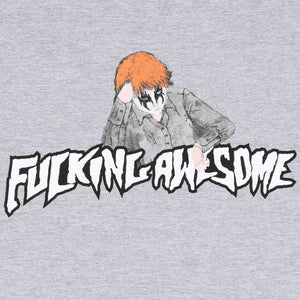 Aidan Painting Stamp Logo T-Shirt- Heather Grey