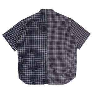 Cotton Check Shirt - Navy/Black