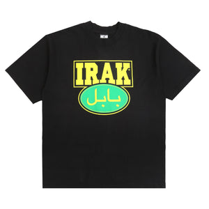 Irak Babylon Sticker T-Shirt - Black