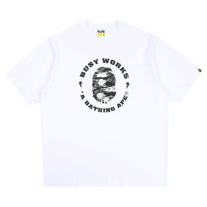 Palm Tree Camo Busy Works Sta T-Shirt - White