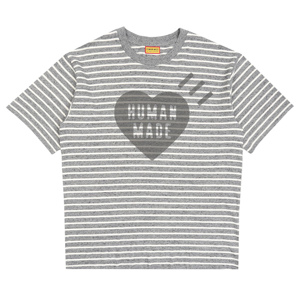 Heart Striped T-Shirt - Grey