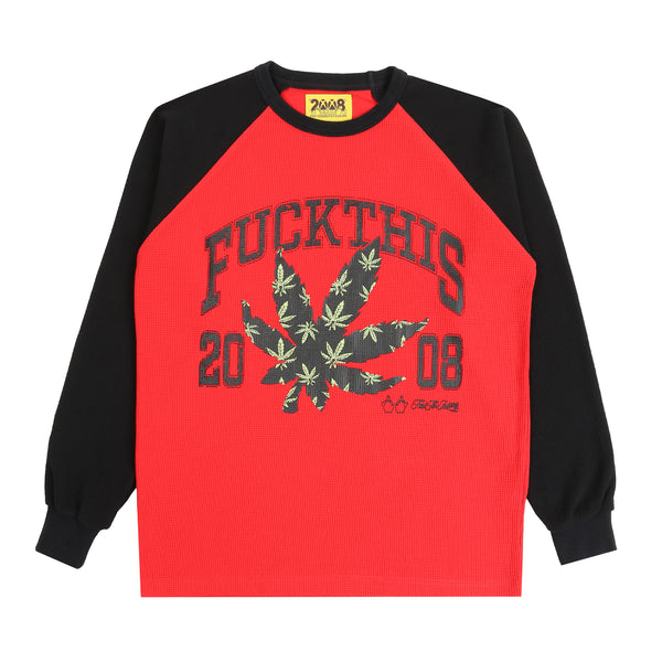 Fuck This Raglan Thermal - Red