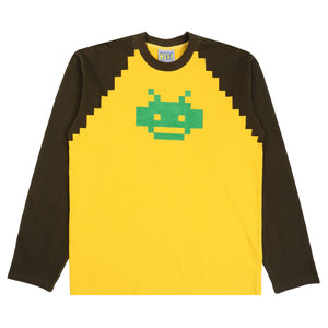 Pixel Raglan L/S - Yellow