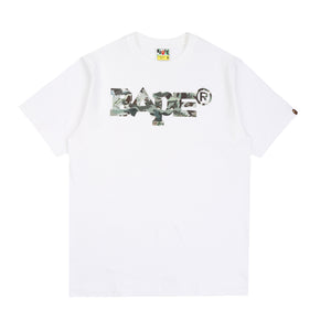 Hybrid Camo Mixed Logo T-Shirt - White