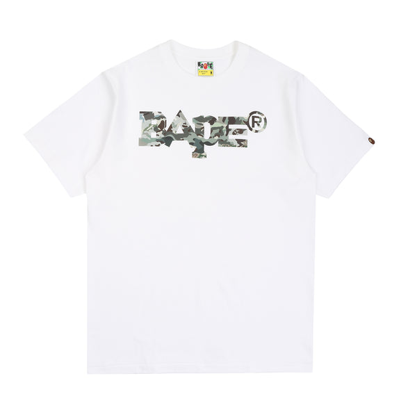 Hybrid Camo Mixed Logo T-Shirt - White