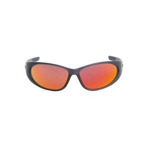 Adrian Sunglasses - Frost Black/Orange Mirror