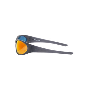 Adrian Sunglasses - Frost Black/Orange Mirror