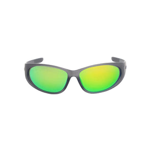 Adrian Sunglasses - Frost Grey/Green Mirror