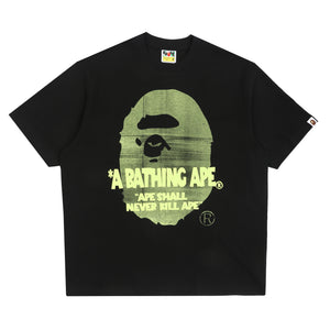 Spray Ape Head Relaxed Fit T-Shirt - Black