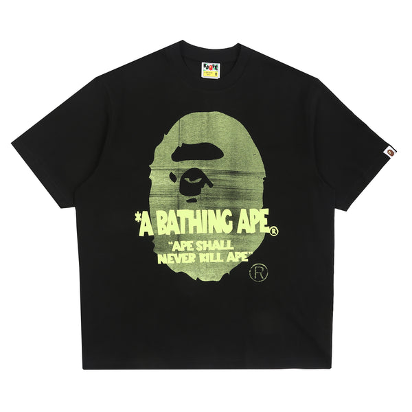 Spray Ape Head Relaxed Fit T-Shirt - Black