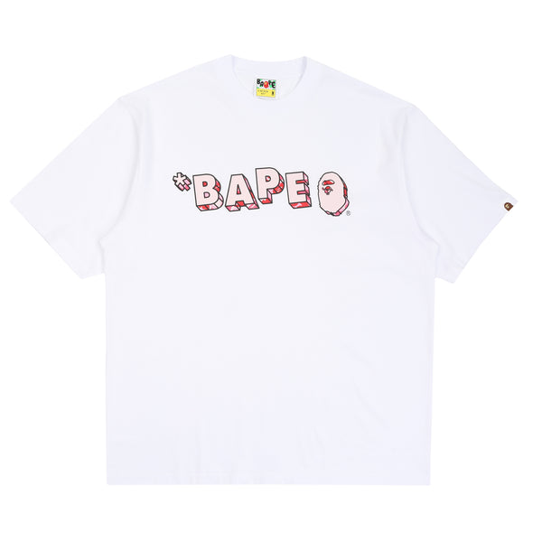 ABC Camo Logo Relaxed Fit T-Shirt - White