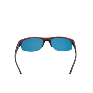 Hiro Sunglasses - Frost Brown/Red Mirror