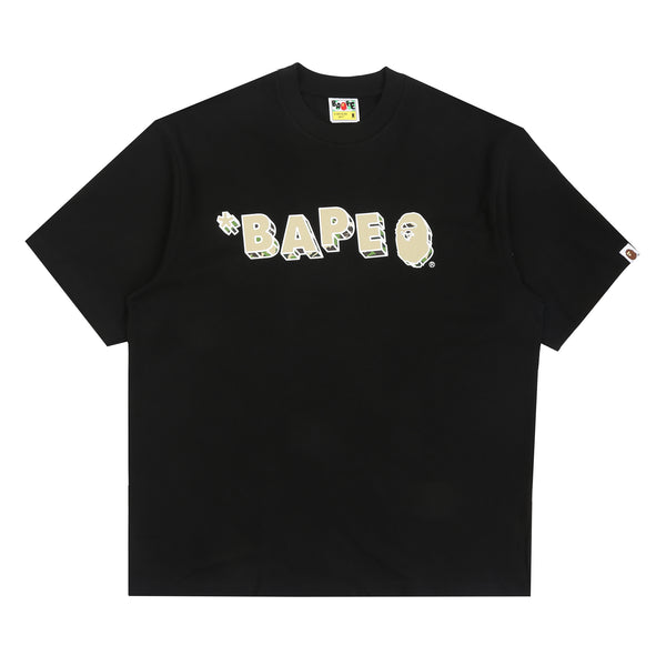 ABC Camo Logo Relaxed Fit T-Shirt - Black