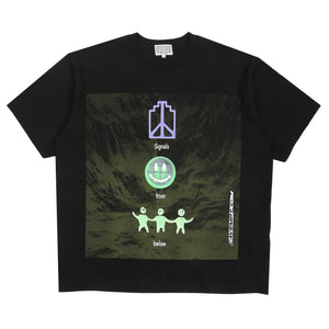 Signals From Below Big T-Shirt - Black