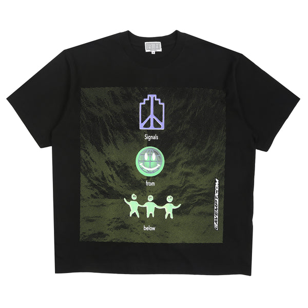 Signals From Below Big T-Shirt - Black