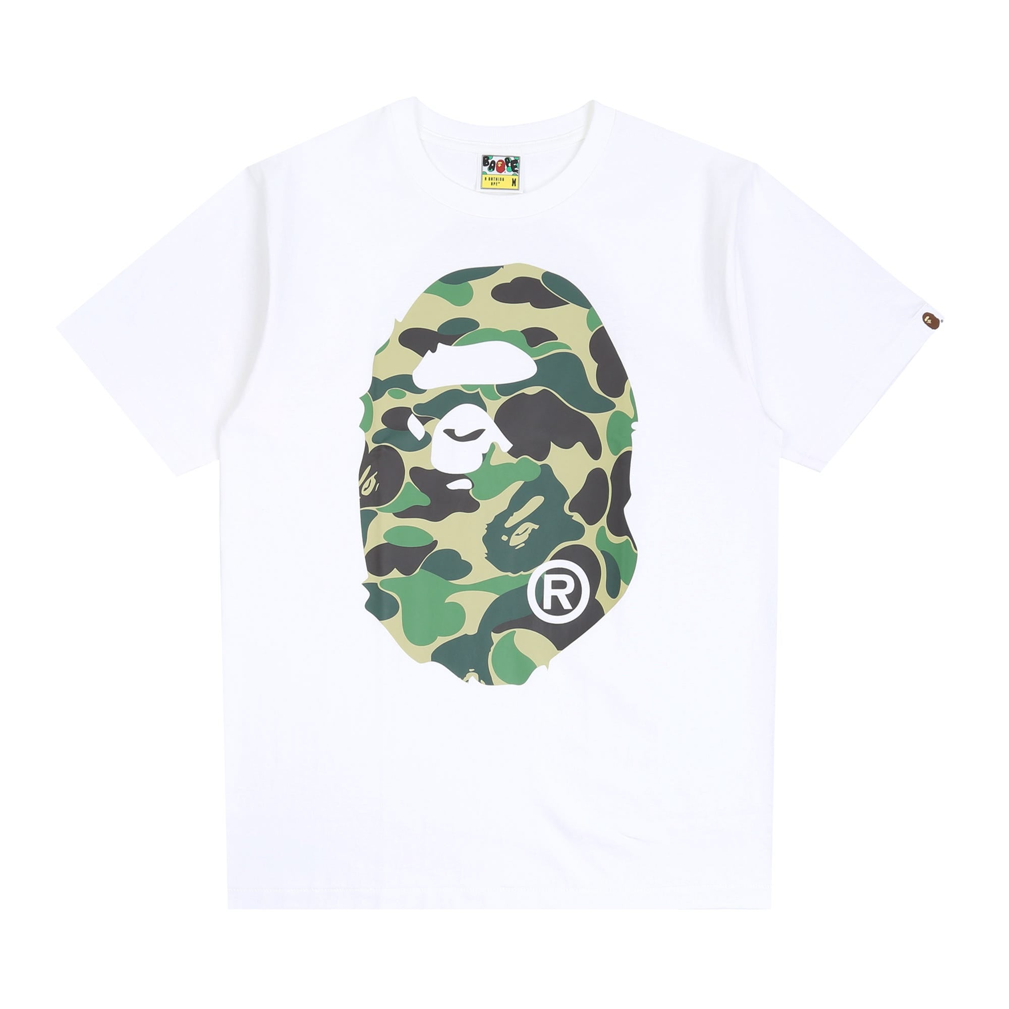 APE HEAD TEE M size - Bape Tee White Bape Logo A BATHING APE X 