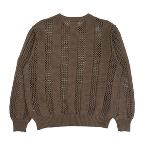Cotton Wale Stripe Knit - Khaki