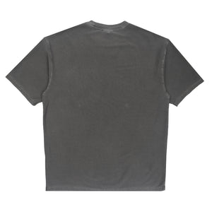 S/S Loose Pocket T-Shirt-Black garment dyed