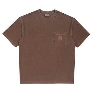S/S Loose Pocket T-Shirt-Tobacco garment dyed