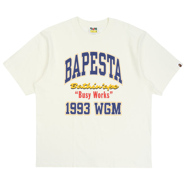 Bape Sta College Relaxed Fit T-Shirt - Ivory