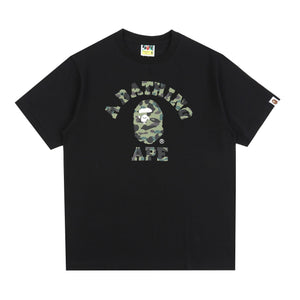 1st Camo College T-Shirt - Black/Green