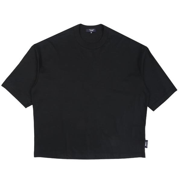 Cotton Jersey Brushed T-Shirt - Black