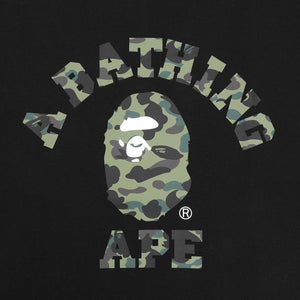 1st Camo College T-Shirt - Black/Green