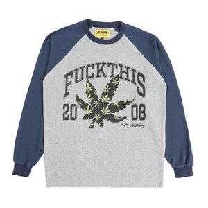 Fuck This Raglan Thermal - Grey