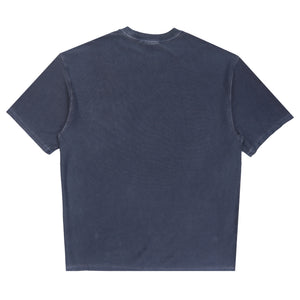 S/S Loose Pocket T-Shirt-Dark Navy garment dyed