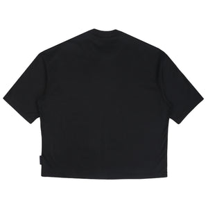 Cotton Jersey Brushed T-Shirt - Black