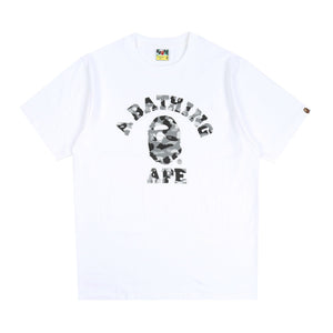 1st Camo College T-Shirt - White/Grey