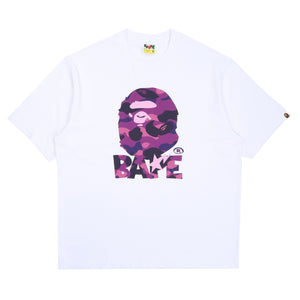 Color Camo Ape Head Relaxed T-Shirt - White