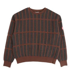 Rectangular Bar Knit - Brown