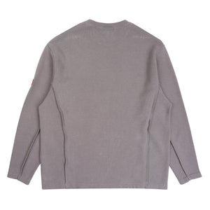Side Seam DBL Knit LS - Khaki
