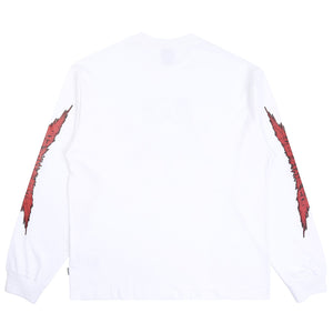 BB LS Black Metal T-Shirt - Pure White