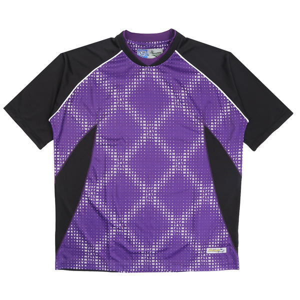 Cross Plaid T-Shirt - Purple/Black