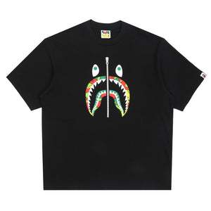 Sta Camo Shark Face Relaxed Fit T-Shirt - Black