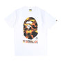 1st Camo By Bathing Ape T-Shirt - White/Orange